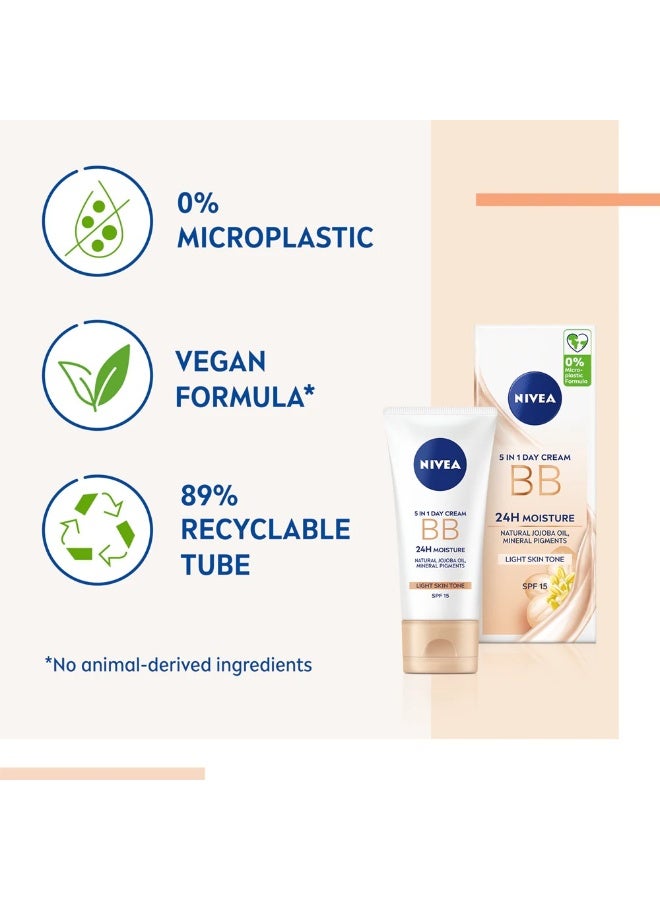 Nivea BB Cream 5in1 Hydration 24H SPF15 50 ml - Colour: Fair - Image 4